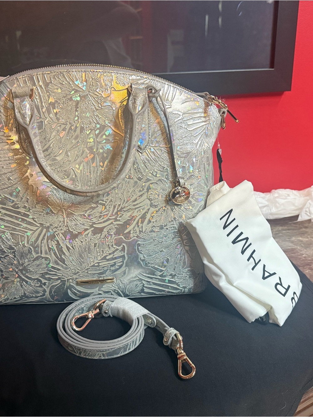 NWT, Brahman large Duxbury satchel , Silver Serenade - Picture 4 of 5